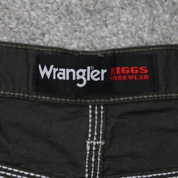 Wrangler Riggs Workwear Technician Pants Mens 42x32 Brown 100% Cotton Straight - Picture 11 of 13